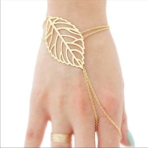 Jewelry - Gold Filled Leaf Hand Chain Jewelry - Gold Filled Leaf Hand Chain